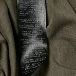 Tom Ford Green Jersey Long Sleeve Henley Neck T-Shirt M