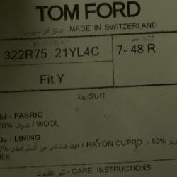 Tom Ford Grey Wool Single Breasted Tailored Blazer M