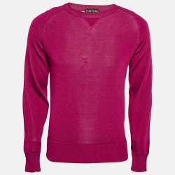 Tom Ford Pink Jersey Long Sleeve Pullover M