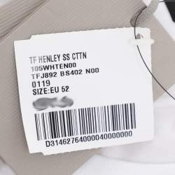 Tom Ford White Cotton Crew Neck T-Shirt XL