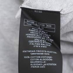 Pre Owned Tom Ford Grey Cotton Knit Polo T-Shirt XL