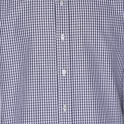 Tom Ford Monochrome Gingham Check Cotton Shirt XXL