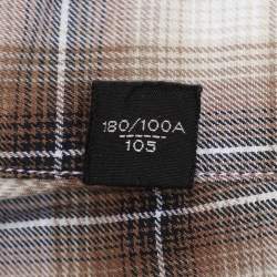 Tom Ford Multicolor Check Print Cotton Button Front Shirt XL