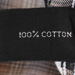 Tom Ford Multicolor Check Print Cotton Button Front Shirt XL