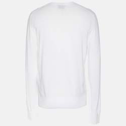 Tom Ford White Cotton Knit Sweatshirt M