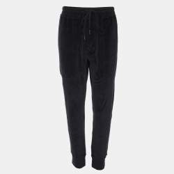 Tom Ford Navy Blue Velvet Jogger L