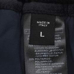 Tom Ford Navy Blue Velvet Jogger L