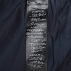 Tom Ford Navy Blue Velvet Jogger L