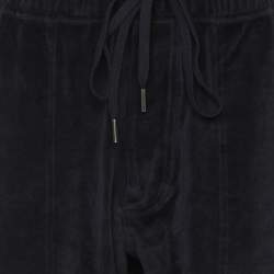 Tom Ford Navy Blue Velvet Jogger L