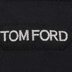 Tom Ford Black Cotton Polo T-Shirt M