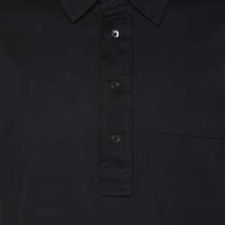 Tom Ford Black Cotton Polo T-Shirt M