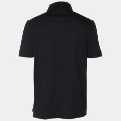 Tom Ford Black Cotton Polo T-Shirt M