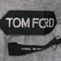 Tom Ford Grey Cotton Knit Jogger L