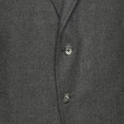 Tom Ford Grey Cashmere Button Blazer L