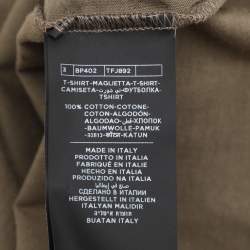 Pre Owned Tom Ford Olive Green Cotton Knit Henley T-Shirt XL