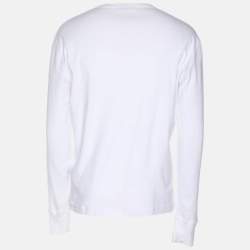 Tom Ford White Jersey Full Sleeve Henley T-Shirt XXL