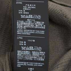 Tom Ford Green Cotton Knit Polo T-Shirt L