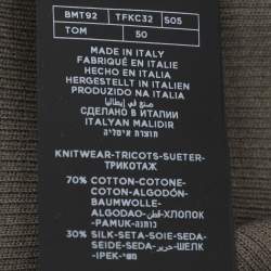 Tom Ford Green Cotton Knit Polo T-Shirt L