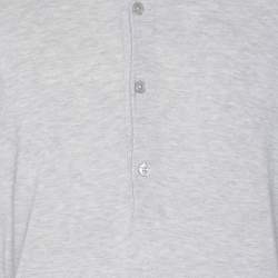 Pre Owned Tom Ford Grey Jersey Full Sleeve Henley T-Shirt L