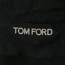 Tom Ford Black Wool Button Front Waist Coat M