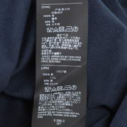 Tom Ford Navy Blue Cotton Knit Henley Neck T-Shirt XL