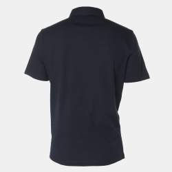 Pre Owned Tom Ford Navy Blue Jersey Button Polo T-Shirt XL
