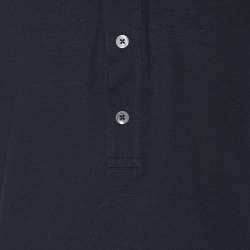 Pre Owned Tom Ford Navy Blue Jersey Button Polo T-Shirt XL