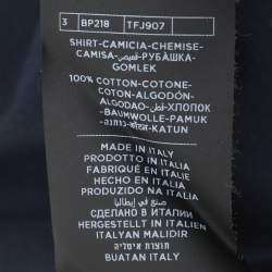 Pre Owned Tom Ford Navy Blue Jersey Button Polo T-Shirt XL