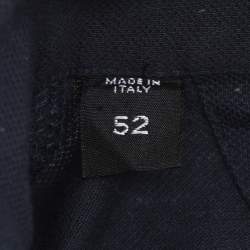 Pre Owned Tom Ford Navy Blue Jersey Button Polo T-Shirt XL