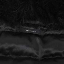 Tom Ford Black Nylon Fur-Trim Jacket L