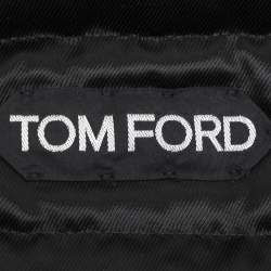 Tom Ford Black Nylon Fur-Trim Jacket L