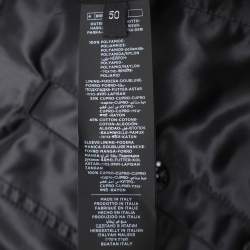 Tom Ford Black Nylon Fur-Trim Jacket L