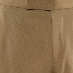Tom Ford Light Brown Cotton Straight Leg Pants M