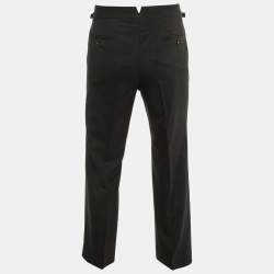 Tom Ford Black Wool Straight Leg Pants M