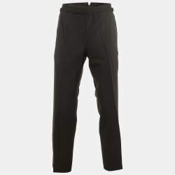 Tom Ford Black Wool Straight Leg Pants M