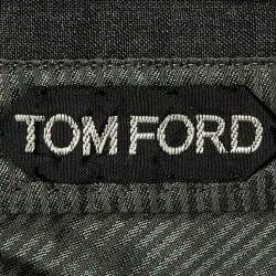 Tom Ford Grey Wool Straight Leg Pants M