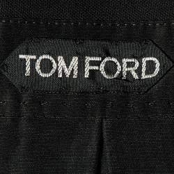 Tom Ford Black Wool Straight Leg Pants M