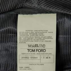 Tom Ford Charcoal Grey Wool Tailored Pants M