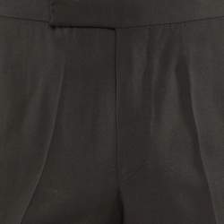 Tom Ford Black Wool & Mohair Tailored Pants S