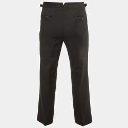 Tom Ford Black Wool & Mohair Tailored Pants S