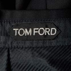 Tom Ford Black Wool Tailored Pants M