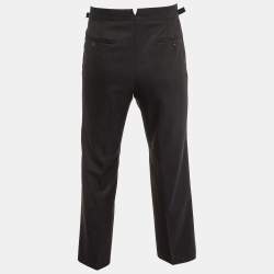 Tom Ford Black Wool Tailored Pants M