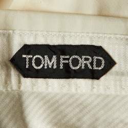 Tom Ford Ivory Cotton Chino Pants M