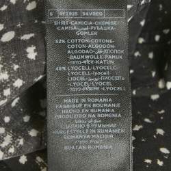 Pre Owned Tom Ford Black Printed Cotton Long Sleeve Shirt M