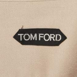 Pre Owned Tom Ford Beige Cotton Long Sleeve Shirt M