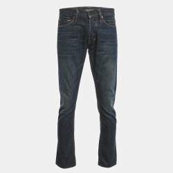Pre Owned Tom Ford Blue Denim Slim Fit Jeans S Waist 31"