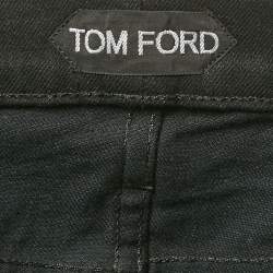 Pre Owned Tom Ford Black Denim Slim Fit Jeans S Waist 31"
