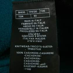 Pre Owned Tom Ford Bottle Green Cashmere Knit Turtleneck Sweater L