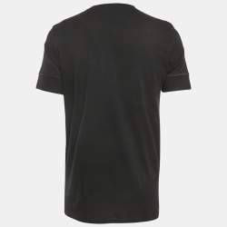 Pre Owned Tom Ford Black Cotton Knit Henley Neck T-Shirt 3XL