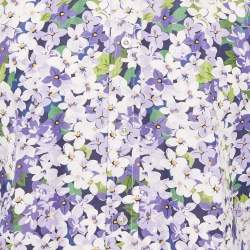 Pre Owned Tom Ford Purple Floral Print Cotton Blend Button Front Shirt L
